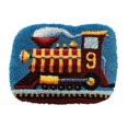 thumbnail image 1 of Abbracc Latch Hook Embroidery Kits Cushion Blank Pillowcase DIY Craft Train, 1 of 9