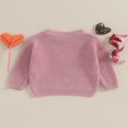 thumbnail image 3 of Baby Valentine Pullover Sweater Knitted Letter Embroidery Fall Winter Warm Tops, 3 of 6