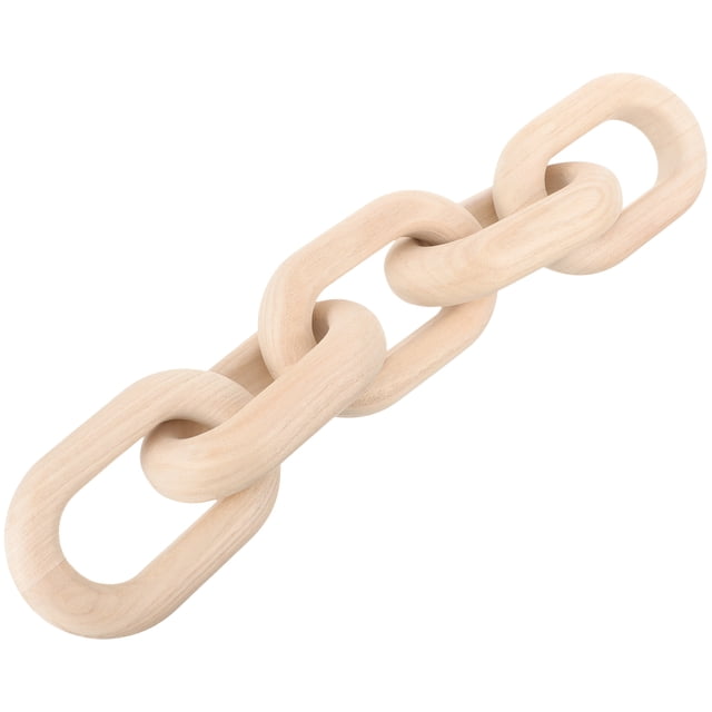 Decorative Wood Chain Link Wood Chain Decor Household Wood Chain Link for Ornament