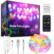 10Meters/32.8Ft 66 LEDs Wirelesly Connected Fairy String Light Decorative Lighting with Liner Control(4 Music Modes& 20 Scenes Setting) + Controller(Speed&Brightness Adjustable/ Different Lighting