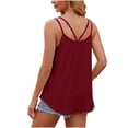 thumbnail image 4 of Yuyuzo Débardeurs pour Femmes Col Rond Sans Manches Camisole Ajourée Hauts d'Été Décontractés Fluides, 4 of 5