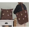 thumbnail image 5 of Soimoi Brown Modal Satin Fabric Floral Panel Fabric Prints by Yard 42 Inch Wide, 5 of 5