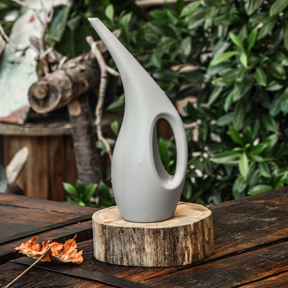 Plastic Watering Can with Long Spout Large Capacity 14.6 Inch Watering Pot for Indoor Outdoor Plants