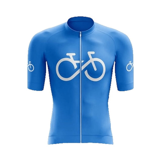 Chandail de Cyclisme Bleu Bike Forever II - 4TG