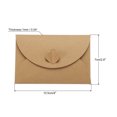 thumbnail image 2 of Unique Bargains Fermoir Cœur Porte-Cartes Mini Enveloppes, Marron 50 Pack, 2 of 5