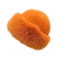 thumbnail image 4 of Esquirla Cossack Hat Russian Hat Beanie Winter Faux Hat for Snow Snowboard Riding Orange, 4 of 8