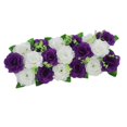 thumbnail image 2 of Baohd Chemin de Table Panneau de Fleurs Roses pour Mariage Foncé et Blanc, 2 of 7