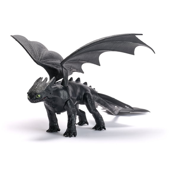 DreamWorks Dragons, How to train Your Dragon, Dragons de combat, Furie Nocturne avec effets sonores plasma, Figurine articulée de 33 cm, jouets pour garçons et filles à partir de 4 ans