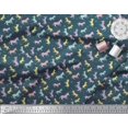 thumbnail image 2 of Soimoi Blue Viscose Chiffon Fabric Wild Animal Print Fabric by The Yard 42 Inch Wide, 2 of 3