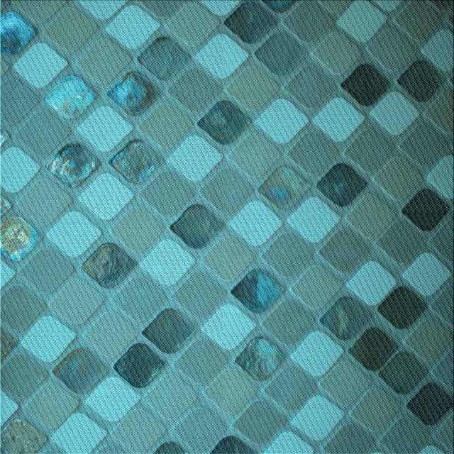 Ahgly Company Tapis d'Intérieur Lavable en Machine Carré Transitionnel Turquoise Foncé Vert, 7 Pieds Carré