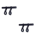 thumbnail image 3 of relayinert Bicycle Handlebar Extender with Double Clamps Front Flashlight Extension Bracket Mounting Rack Adapter Supplies Black Aluminum Alloy 2Set, 3 of 6