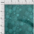 thumbnail image 2 of oneOone Polyester Spandex Teal Green Fabric Abstracts Sewing Material Print Fabric By The Yard 56 Inch Wide, 2 of 5