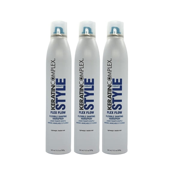 Keratin Complex Style Therapy Flex Flow Hairspray 10.2 Oz (Pack of 3)