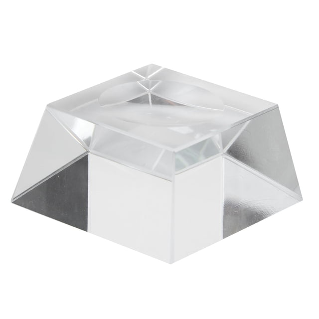 MasteelfCA Support de Boule en Cristal Transparent Support de Modèle Éducatif de Boule Support de Base de Boule en Verre avec Cambrure Concave pour Affichage