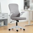 thumbnail image 2 of HOMCOM Ergonomic Office Chair, Desk Chair with Lumbar Support, Grey, 2 of 10