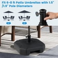 thumbnail image 2 of Gymax Fillable Patio Umbrella Base Outdoor Market Umbrella Stand w/ Handle for Yard, 2 of 10
