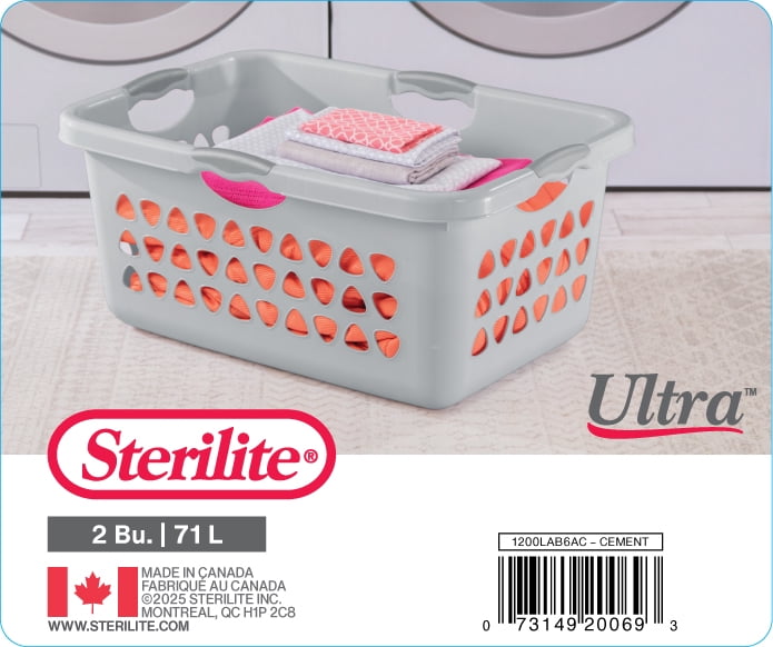 Sterilite 71 L  Ultra™ Laundry Basket Cement