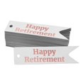 thumbnail image 1 of Inkdotpot Rose Gold Foil Paper Hang Tags Happy Retirement Favor Tags 50 Pieces, 1 of 6