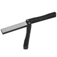 thumbnail image 3 of Preventing From Damage Knife Sharpener, Double Sided Knife Sharpener, Portable For Camping Kitchen Necessity Black,Orange, 3 of 8