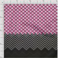 thumbnail image 1 of oneOone Viscose Jersey Fabric Chevron & Triangle Panel Printed Craft Fabric BTY 60 Inch Wide, 1 of 3