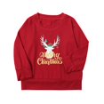 thumbnail image 2 of Noël Imprimé Femmes Manches Longues T-Shirt Tops et Pantalons Cosplay Pyjama Maison de Vacances Correspondant Ensemble de Pyjama, 2 of 3