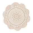 thumbnail image 1 of Dessous de 10 Napperon Fait à la Main au Crochet Tricoté Dentelle Rond Coton Napperons de Table Lot de 4, 1 of 7