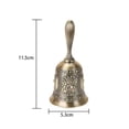 thumbnail image 1 of DEBGFS Retro Metal Tinker Bell Band & Orchestra Musical Instruments Hand Bell High Brass Antique Handbell for School Reception Meditation Prayer and Home Decoration,brown, 1 of 8