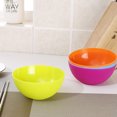 thumbnail image 2 of 4 Pcs Bol de Dîner en Plastique Coloré pour Enfants Bol Alimentaire Design en Forme Ronde Bol à Riz et Soupe pour Enfants (Couleur Mixte), 2 of 7