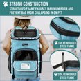 thumbnail image 3 of PetAmi Airline Approved Pet Carrier Backpack, Turqoise, 3 of 7