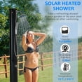 thumbnail image 4 of Outsunny Douche Extérieure de 7 Pi Chauffée à l'Énergie Solaire pour Cour et Piscine, 4 of 10