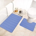 thumbnail image 1 of Sokhug Rugs Clearance Bathroom Rugs Sets 2 Foam Bath Mat for Toilet Soft Absorbent Bath Rugs Non-Slip Thick Machine Washable, 1 of 9