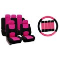 thumbnail image 1 of FH Group Car Seat Covers Full Set Cloth - Universal Fit, Automotive Seat Covers, Airbag Compatible, Solid Bench Rear Seat, Washable Car Seat Cover for SUV, Sedan, Van, 1 of 9