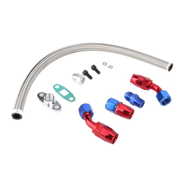 Car Modification Turbo Oil Return Drain Line Kit Fit for T3/T4/T04E/T70/T60/T61