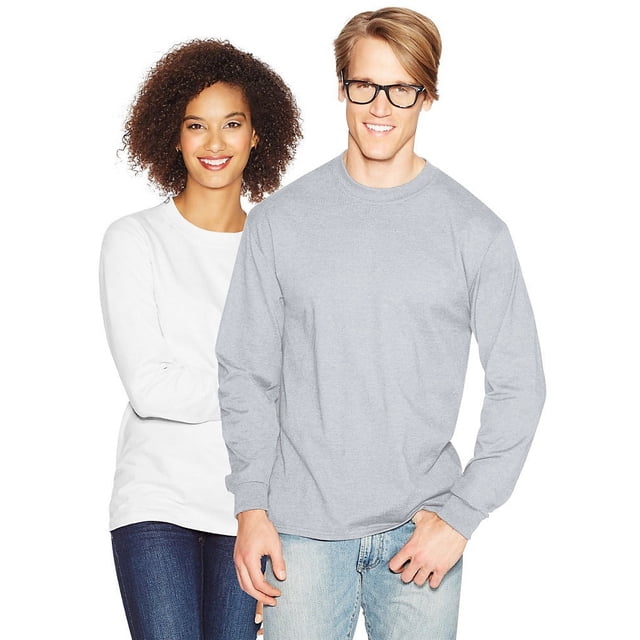 Hanes - T-Shirt à Manches Longues Beefy-T