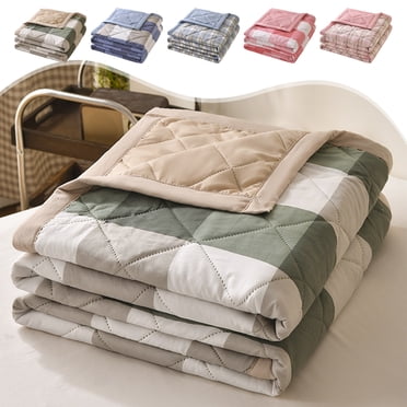 Sentmoon Couvertures Couverture d'Été Format Grand Couette d'Été Lavée Couette d'Été Fraîche Couette pour Climatisation Couette Mince Couette Gaufrée Cadeau en Direct Maison Étudiants Dortoir Couette