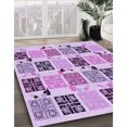 thumbnail image 3 of Ahgly Company Tapis d'Intérieur Lavable à la Machine, Carré, Transitionnel, Rose Fleuri, Tapis de Zone, 7 Pieds Carré, 3 of 7