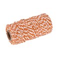 thumbnail image 1 of Unique Bargains Twine Packing String Wrapping Cotton Twine 100M Orange and White Rope for Gift Wrapping Twine, 1 of 1