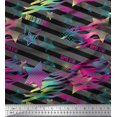 thumbnail image 1 of Soimoi Velvet Fabric Star & Diagonal Stripe Print Fabric by Yard 58 Inch Wide, 1 of 3