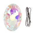 thumbnail image 2 of Hanging  Suncatcher Colorful Egg Shaped Polished Hanging Window  Prism For Photography Props Decoration, 2 of 8