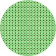 thumbnail image 1 of Ahgly Tapis Rond Lavable en Machine Intérieur Vert Jade Transitionnel, 7 Pieds Rond, 1 of 7