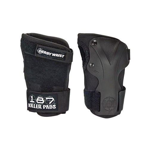 (Small, Black) - 187 Killer Pads Derby Wrist Guard - Black