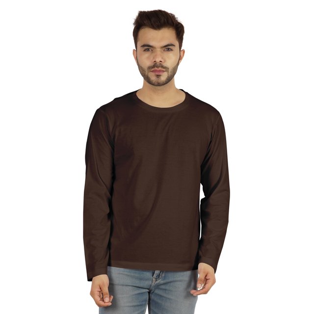 Inkmeso Men's Long Sleeve Cotton Basic Shirt Lightweight Solid T-Shirts