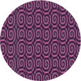 thumbnail image 1 of Ahgly Tapis Rond Lavable en Machine Intérieur Transitionnel Orchidée Violet, 5 Pieds Rond, 1 of 7