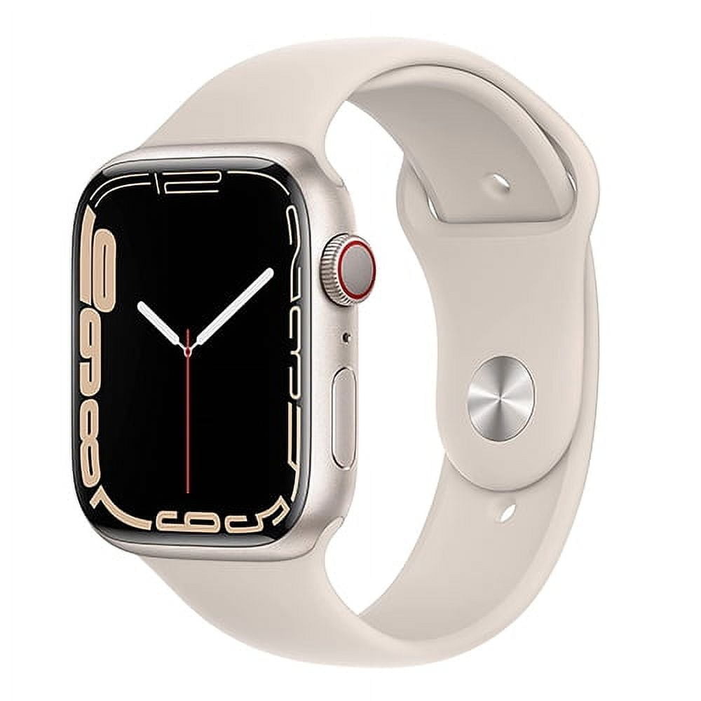 Refurbished Apple Watch Series 7 Aluminum 45 mm (GPS + Cellular) Starlight (Grade A)