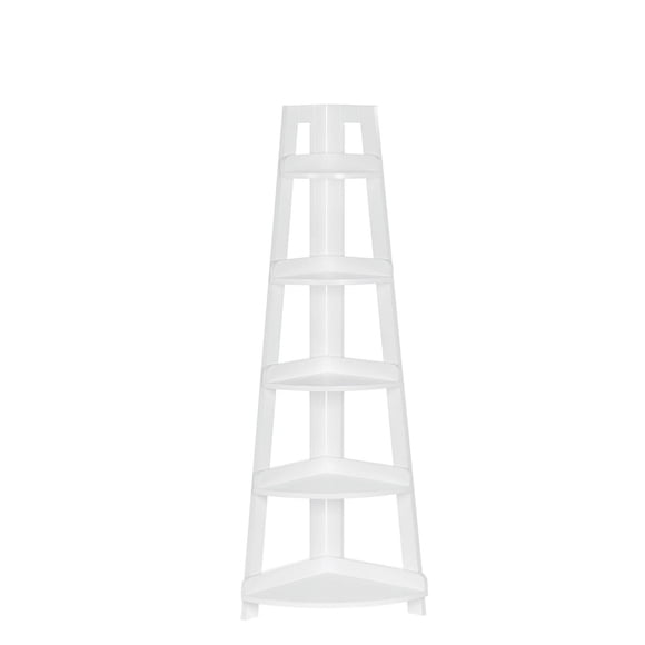 RiverRidge® Home Amery Collection 54-inch H x 20-inch W x 14.5-inch D Ladder Corner Shelf in White