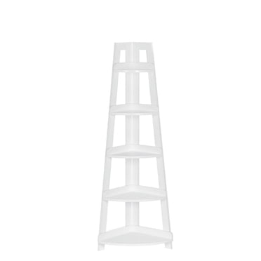 Amery Collection Maison RiverRidge® Étagère de coin en échelle, 54 po. (haut) x 20 po. (larg) x 14,5 po. (prof), blanc