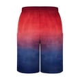 thumbnail image 4 of Plebaso Beach Shorts for Men Gradient Print Casual Shorts Drawstring Lightweight Summer Fashion Shorts, 4 of 5