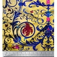 thumbnail image 3 of oneOone Silk Tabby Fabric Dot|Swirl & Floral Panel Decor Fabric Printed BTY 42 Inch Wide, 3 of 3