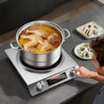 thumbnail image 1 of BotaniNest 3500 Table de Cuisson Commerciale à Induction avec Écran LCD et Commande par Bouton 10 Réglages de Température Précis Portable Multifonction Induction Design Concave pour Cuisson Maison Intelligente, 1 of 5
