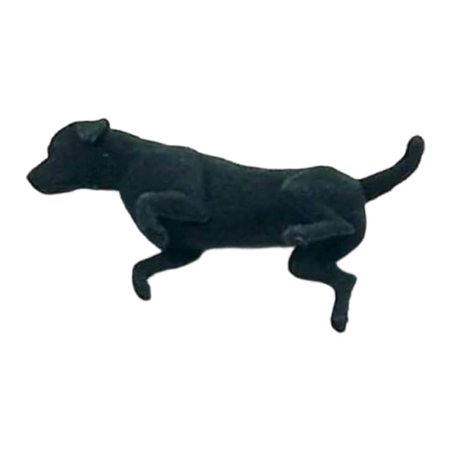 Xuanheng 1/64 Miniature Animal Model Realistic for Photography Props Diorama Ornament Balck Labrador